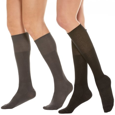 Diabetische kniekous zilverdraad 550L - 550l nero antra - 550L